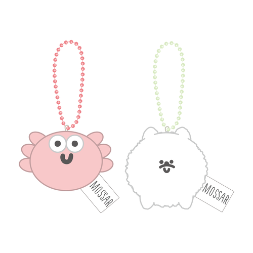 もっさりもさお　カニさん＆ポメちゃんマスコット