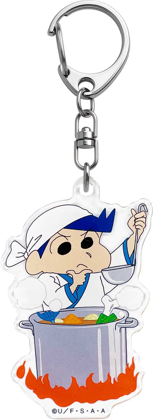 クレヨンしんちゃん　アクリルキーホルダー　最強！！オラの拉麺道　風間くん
