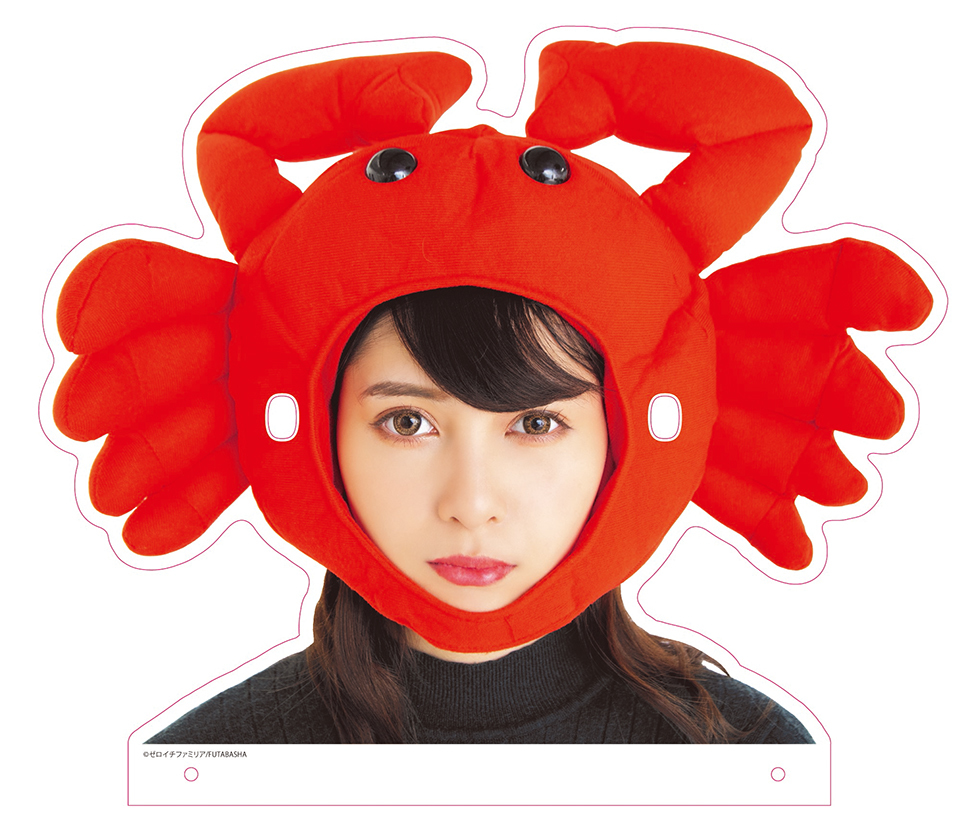 【ゼロイチ商店】 アクリルめがねスタンド【アンジェラ芽衣被りものカニver.】