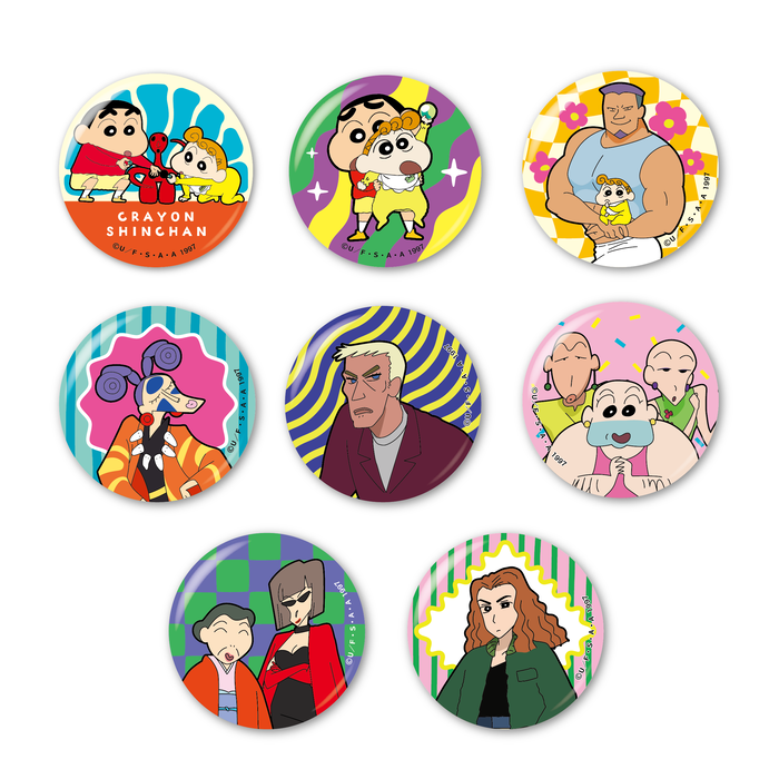 クレヨンしんちゃん シネマセレクション1997 缶バッジ(ランダム8種) ●