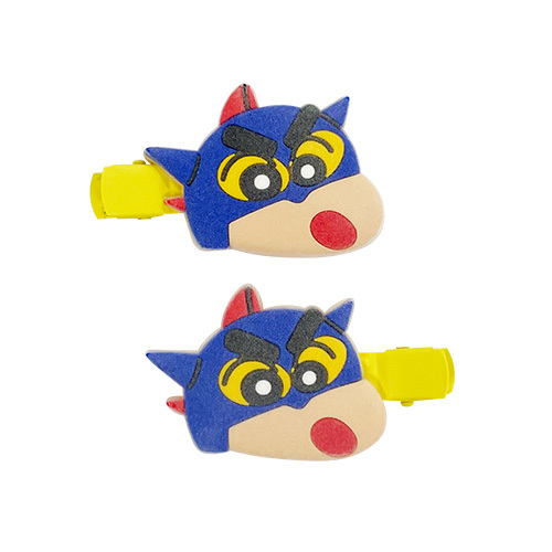 クレヨンしんちゃん　フロッキーヘアクリップ　しんちゃん（アクション仮面VSハイグレ魔王）