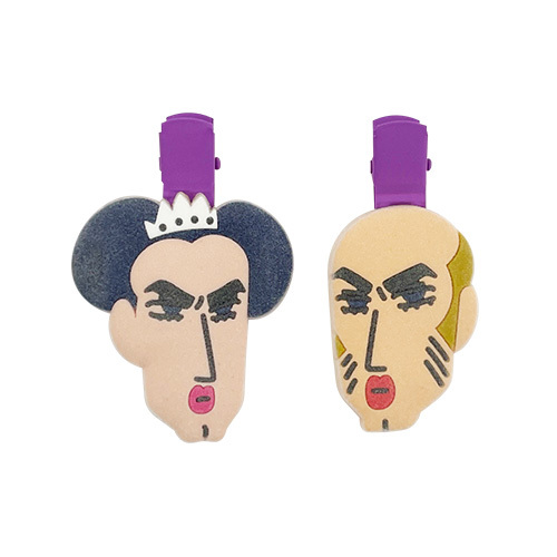 クレヨンしんちゃん　フロッキーヘアクリップ　マカオ＆ジョマ