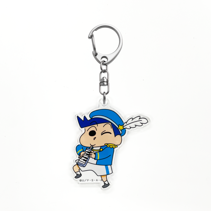 クレヨンしんちゃん　アクリルキーホルダー　エンジョイマーチングバンド　風間くん