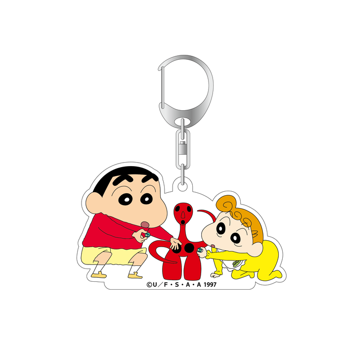 クレヨンしんちゃん シネマセレクション1997 アクリルキーホルダー しんちゃん&ひまわり ●