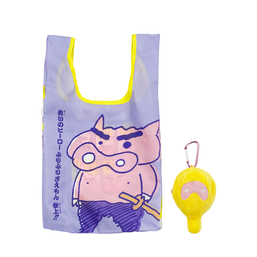 クレヨンしんちゃん　ぬいぐるみエコバッグ　ぶりぶりざえもんのマラカス