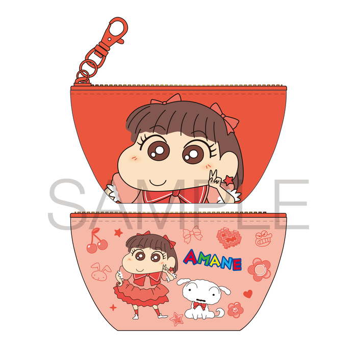 FRUITS ZIPPER×クレヨンしんちゃん　三角ミニポーチ　月足 天音