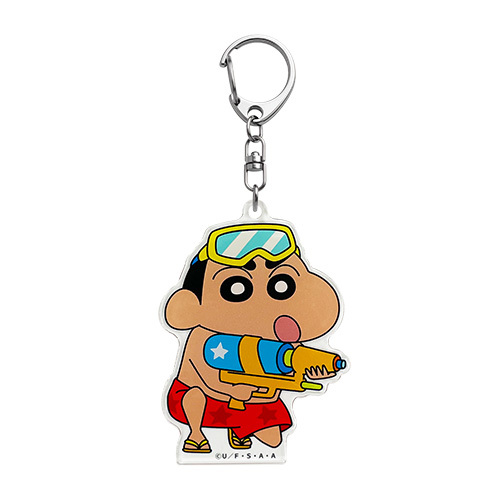 クレヨンしんちゃん　アクリルキーホルダー　カスカベ防衛隊ウォーター！こんがりver
