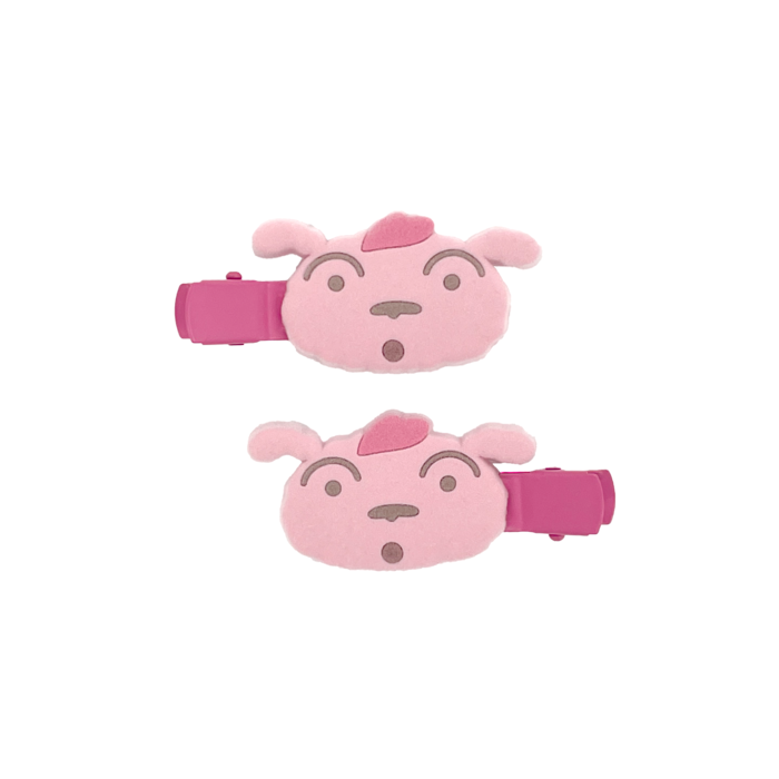 クレヨンしんちゃん　フロッキーヘアクリップ　サクラブルーム