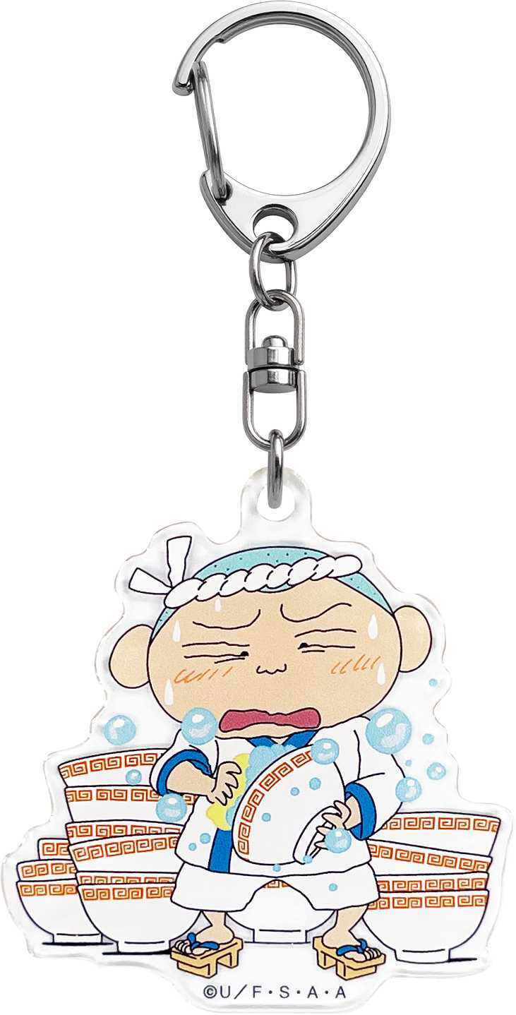 クレヨンしんちゃん　アクリルキーホルダー　最強！！オラの拉麺道　マサオくん