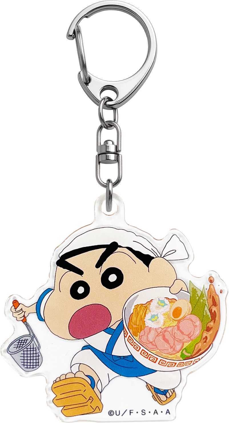 クレヨンしんちゃん　アクリルキーホルダー　最強！！オラの拉麺道　しんちゃん