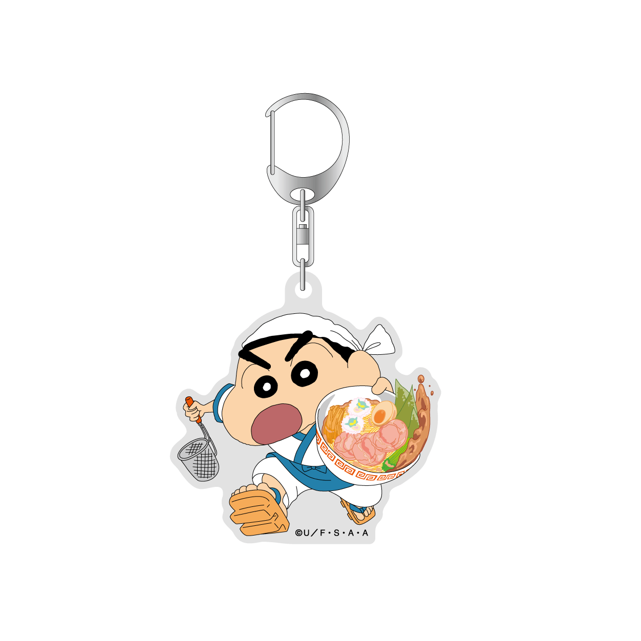 クレヨンしんちゃん　アクリルキーホルダー　最強！！オラの拉麺道　しんちゃん