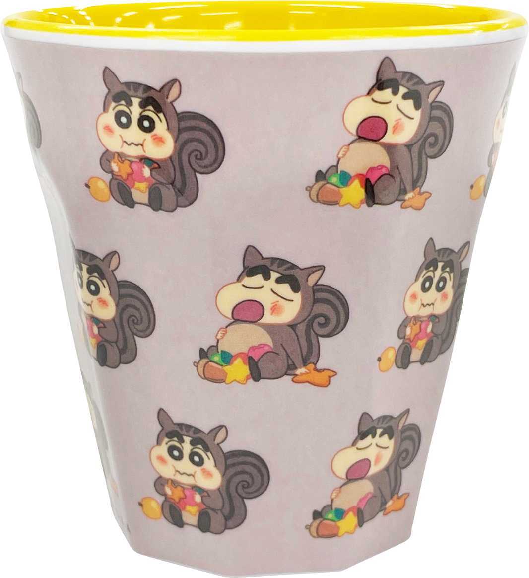 クレヨンしんちゃん　メラミンカップ　みんなで冬ごもり