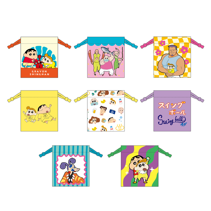 クレヨンしんちゃん シネマセレクション1997 豆巾着(ランダム8種) ●
