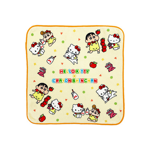 クレヨンしんちゃん×ハローキティ　ハンドタオル