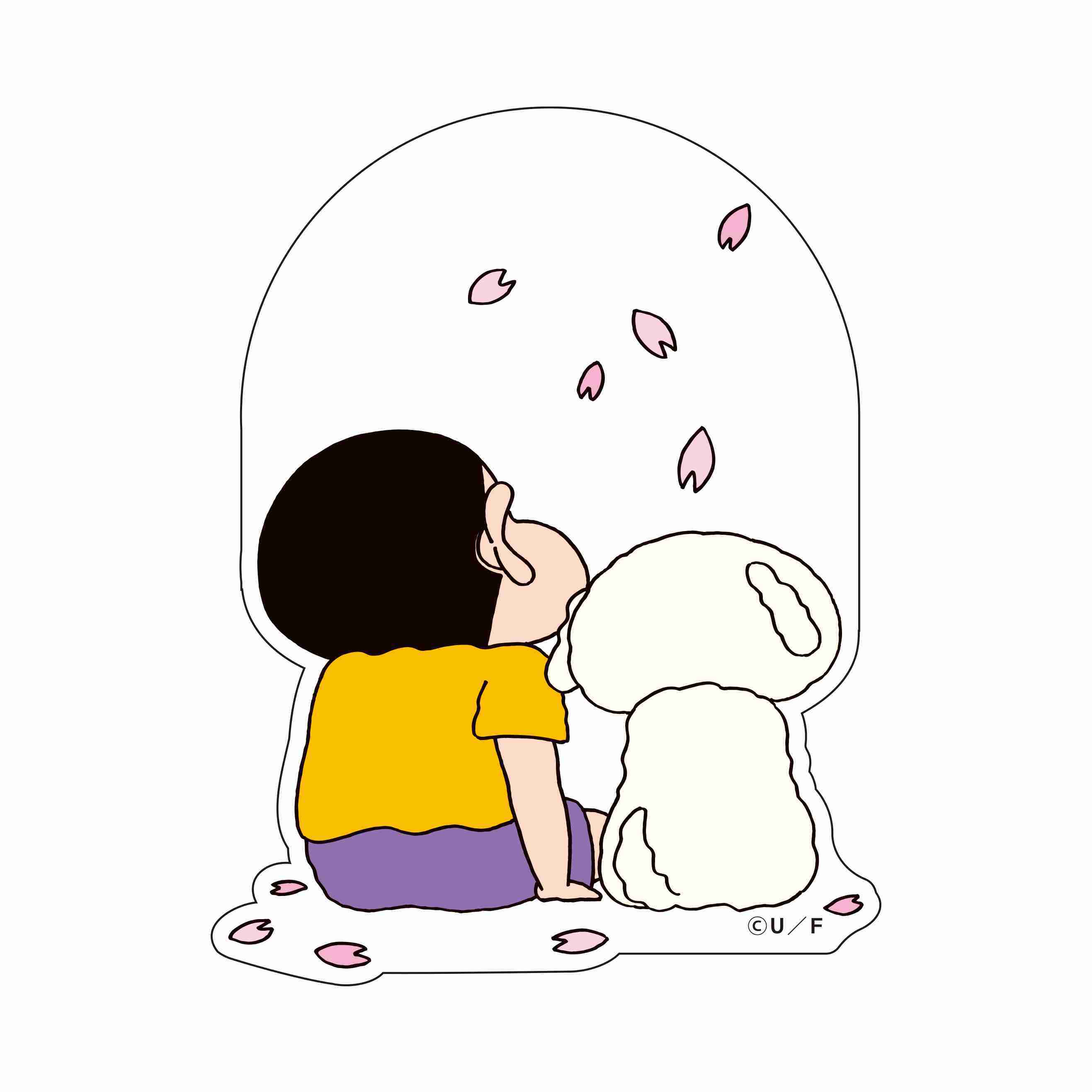 クレヨンしんちゃん　原作35周年　マーキングステッカー　春