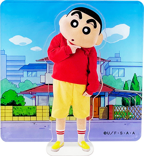 クレヨンしんちゃん　アクリルクリップスタンド　ハイ！チーズ！