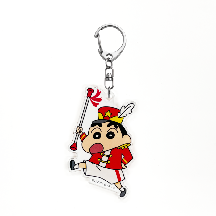 クレヨンしんちゃん　アクリルキーホルダー　エンジョイマーチングバンド　しんちゃん