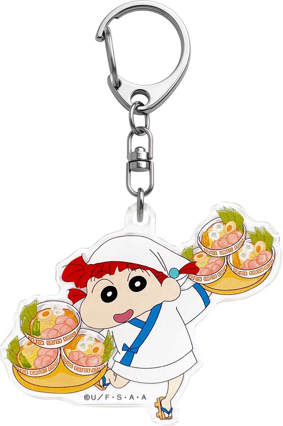 クレヨンしんちゃん　アクリルキーホルダー　最強！！オラの拉麺道　ネネちゃん