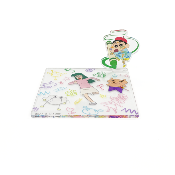 クレヨンしんちゃん　アクリルスタンドコースター　ラクガキングダム