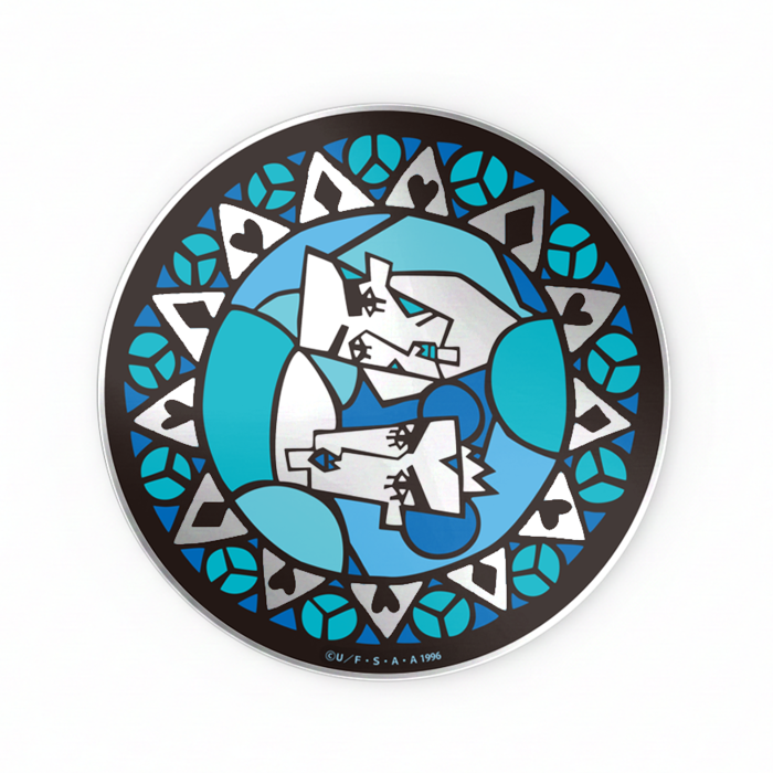 クレヨンしんちゃん ペタッとミラー ヘンダー城ステンドグラス